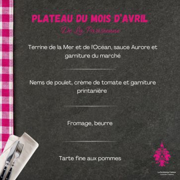 Plateau repas du mois traiteur La Parisienne Saint-Nazaire